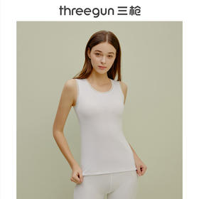 Threegun三枪 【舒肤棉】罗纹弹力女士打底背心-30822A011