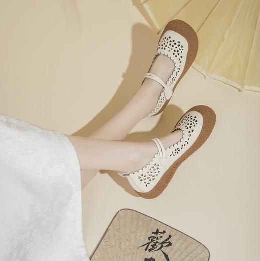 西村名物2025年春季新款舒适厚底百搭中式风玛丽珍单鞋X25AH16031 商品图5