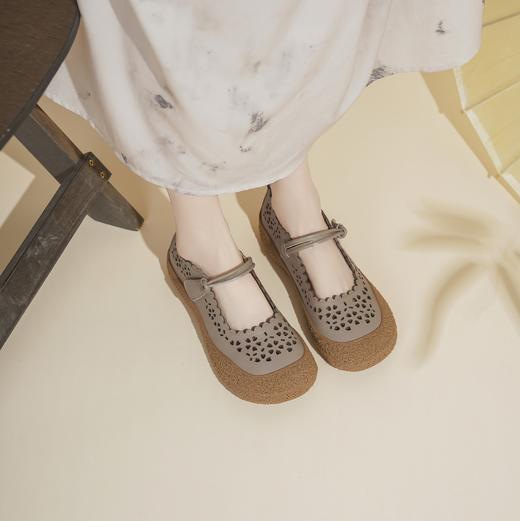 西村名物2025年春季新款舒适厚底百搭中式风玛丽珍单鞋X25AH16031 商品图4