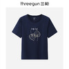 Threegun三枪 冰泉棉印花圆领短袖女衫-T20002A01 商品缩略图4