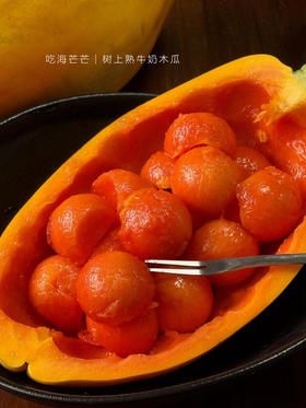 树熟木瓜，皮薄、肉厚、多汁、香甜