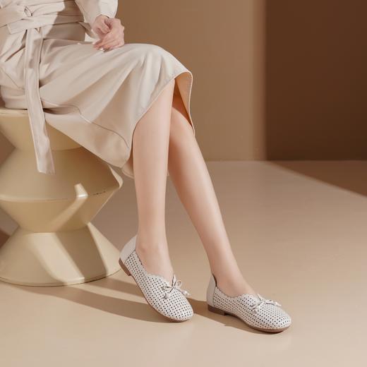 西村名物2025年春季新款舒适平底软底百搭中式风玛丽珍单鞋X25AH14551 商品图1