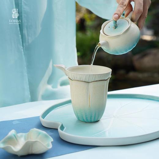 陆宝清荷雅境陶瓷茶具套装家用高档轻奢精致高颜值茶具礼盒装 商品图3