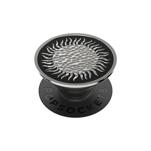 1【自由暮色】凝固太阳之心 POPGRIP泡泡骚手机粘贴式气囊支架 Enamel金属珐琅系列 黑色 日月星 图腾 商品图0