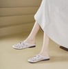 【夏季新款】西村名物2025年夏季新款舒适软底百搭中式风后空镂空拖鞋X25AH14641 商品缩略图4