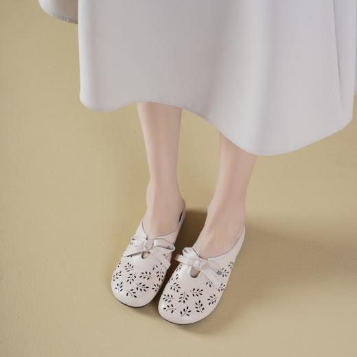 【夏季新款】西村名物2025年夏季新款舒适软底百搭中式风后空镂空拖鞋X25AH14641 商品图1