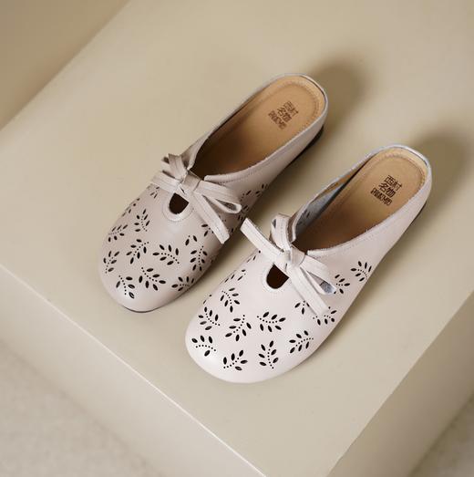 【夏季新款】西村名物2025年夏季新款舒适软底百搭中式风后空镂空拖鞋X25AH14641 商品图6