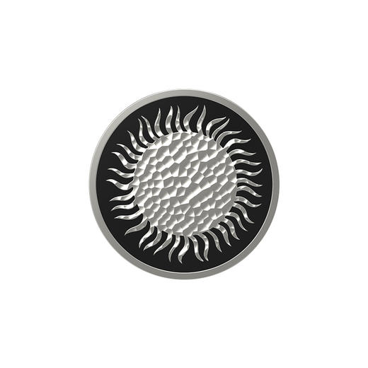 1【自由暮色】凝固太阳之心 POPGRIP泡泡骚手机粘贴式气囊支架 Enamel金属珐琅系列 黑色 日月星 图腾 商品图1