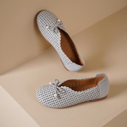 西村名物2025年春季新款舒适平底软底百搭中式风玛丽珍单鞋X25AH14551 商品图5