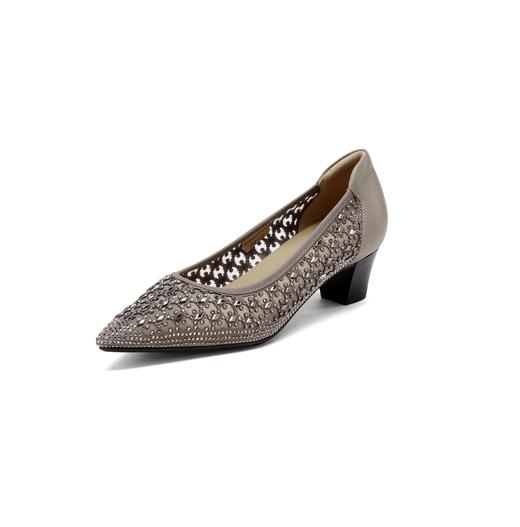 西村名物2025年春季新款舒适低跟百搭中式风小尖头单鞋X25AH14771 商品图7