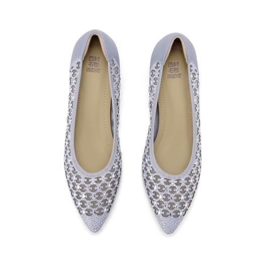 西村名物2025年春季新款舒适低跟百搭中式风小尖头单鞋X25AH14771 商品图6