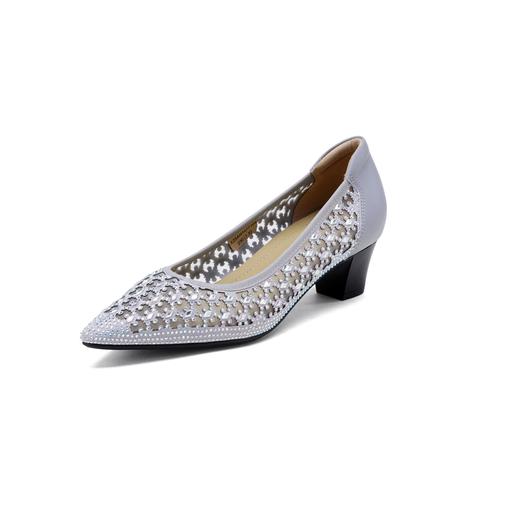 西村名物2025年春季新款舒适低跟百搭中式风小尖头单鞋X25AH14771 商品图8