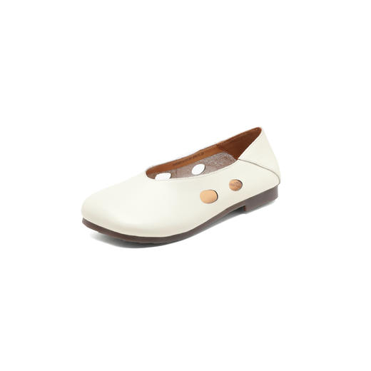 【春季新款】西村名物2025年春季新款舒适软底时尚百搭猪嘴镂空单鞋X25AH14721 商品图1