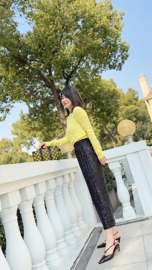 Westory2025年春季小方头低跟后空单鞋通勤百搭空凉鞋W25AH58211 商品图7