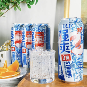 RIO强爽8度鸡尾酒锐澳0糖0嘌呤春雪蜜桃伏特加风味 500ml冰镇清凉