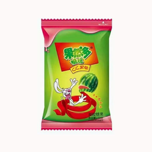 果然多CC水果卷浪漫西瓜味13g/包软糖水果味卷纸糖趣味童年怀旧零食休闲小吃 商品图0
