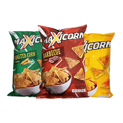 印度尼西亚进口迈克西恩奶酪味/烧烤味/原味玉米片膨化食品140g 商品图5