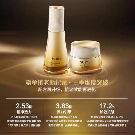 韩国苏秘SUM37呼吸罗马皇室新款第二代鎏金水乳礼盒两件套水乳套装 商品图3