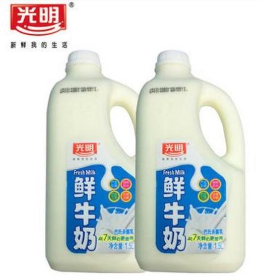 1500g光明桶装纯鲜牛奶 商品图0