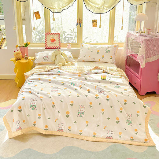 【A类豆豆被夏凉被】水洗棉夏被 薄款儿童被子被芯 夏天空调被可机洗  商品图8
