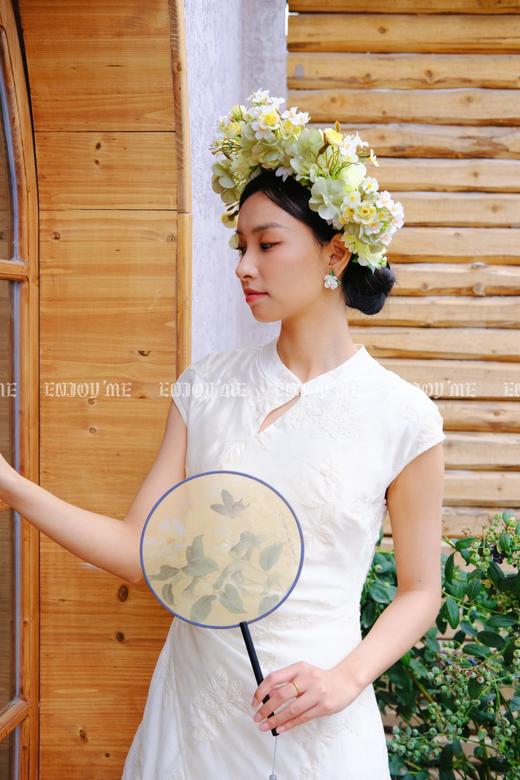 【门店同款】ENJOY夏季云敛-春光推盏蝶与刺绣裙 162201631 商品图6