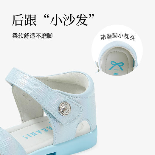 泰兰尼斯夏季小童段时尚闪钻蝴蝶结公主鞋凉鞋T17X3B2738 商品图2