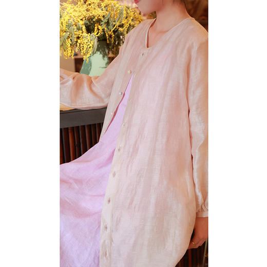 【2026东衣作】新中式衬衫连衣裙（25710134樱花-设计师） 商品图4