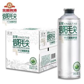 【6瓶】金星啤酒 信阳毛尖 中式精酿啤酒金星毛尖 12度1L/罐