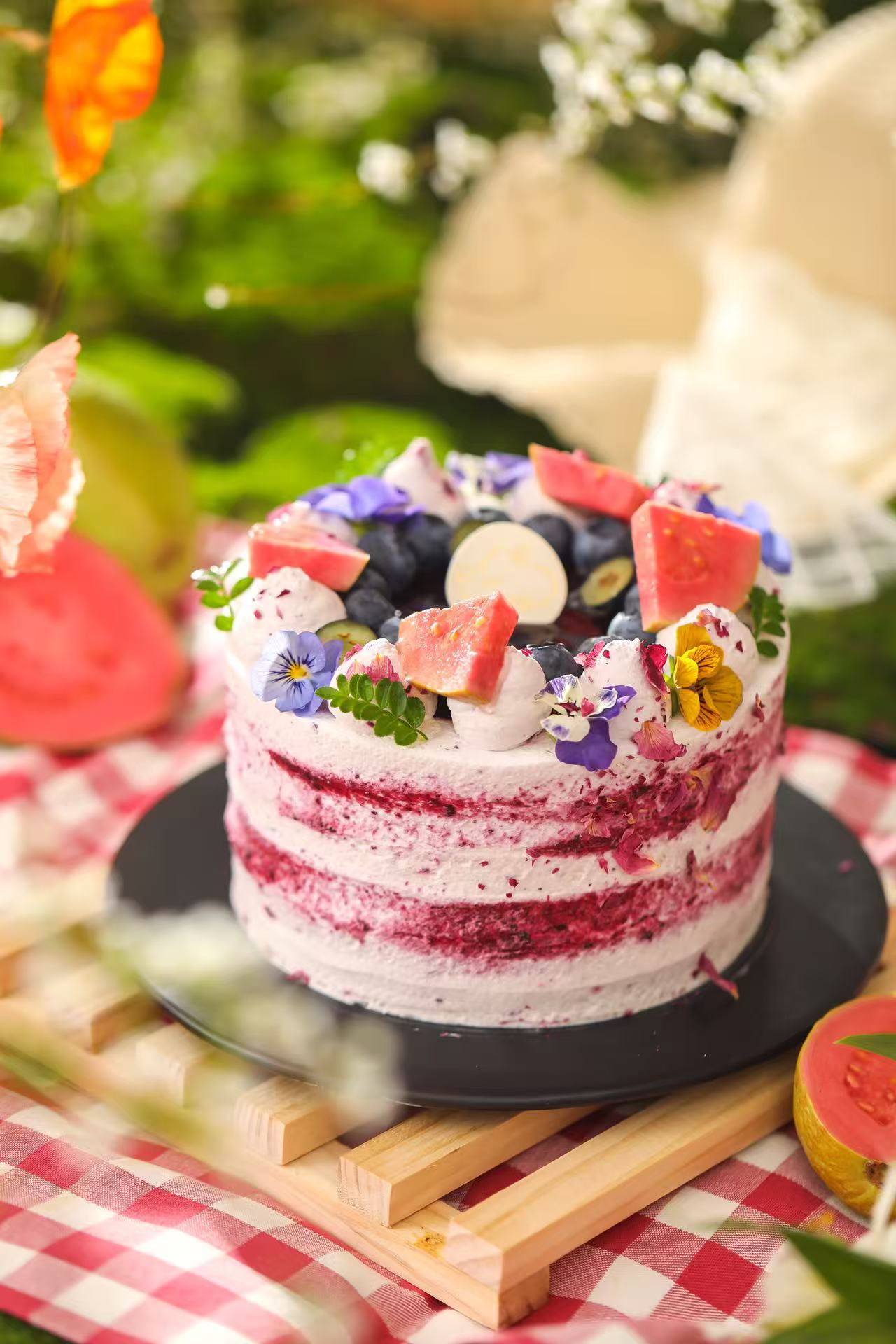 怡颗莓蓝莓巧克力蛋糕