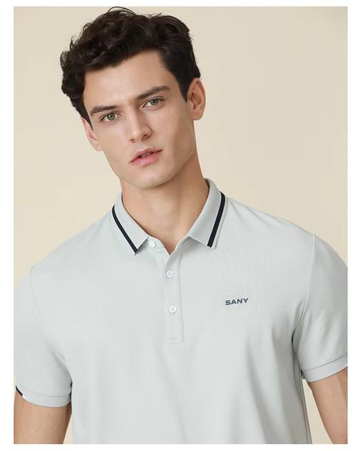 SANY男士商务轻薄翻领T恤320C 商品图3