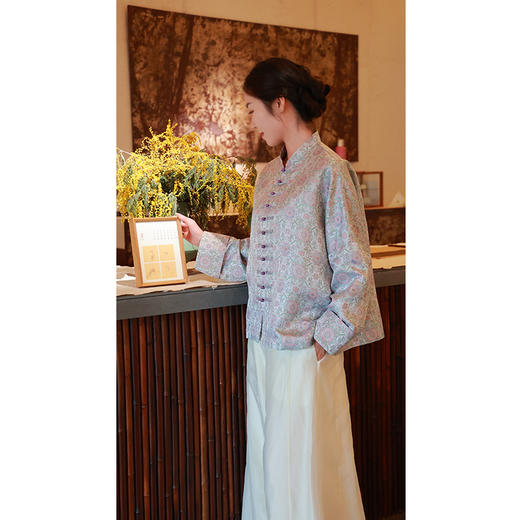 【2026东衣作】新中式外套（25705176紫烟炉-高定款） 商品图1