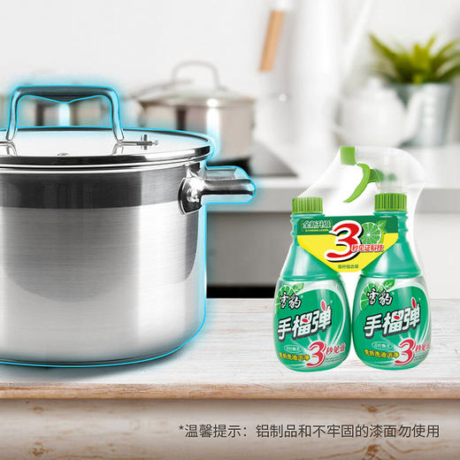 雪豹 强力型厨房重油污净清洁剂2瓶400g*2 （青柠飘香）3321A 商品图4