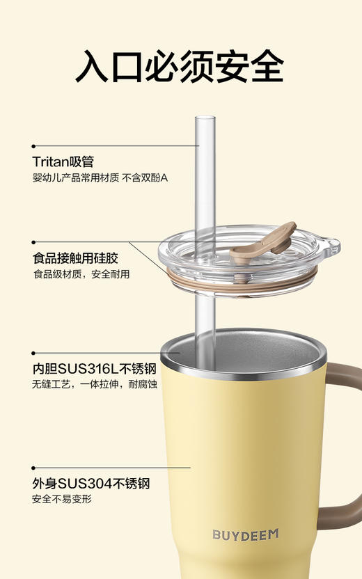 北鼎巨无霸吸管保温杯 商品图4