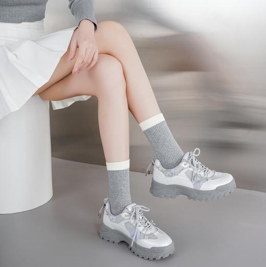 【新款老爹鞋】西村名物2025年春季新款超轻厚底舒适百搭老爹鞋休闲运动鞋T25CM38901 商品图4