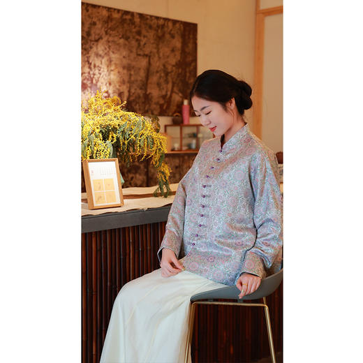 【2026东衣作】新中式外套（25705176紫烟炉-高定款） 商品图3