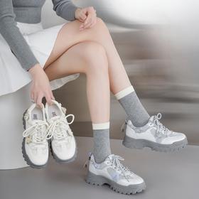 【新款老爹鞋】西村名物2025年春季新款超轻厚底舒适百搭老爹鞋休闲运动鞋T25CM38901