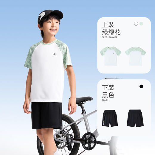 男童圆领短袖套装夏季新款安奈儿童装EB521099 商品图2