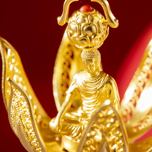 朱炳仁·铜花开见佛挂件，非遗技艺中国人的传家宝，母亲节送礼就选它 商品图3