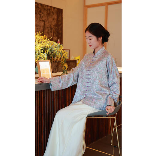 【2026东衣作】新中式外套（25705176紫烟炉-高定款） 商品图0