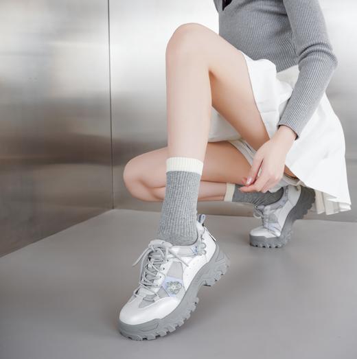 【新款老爹鞋】西村名物2025年春季新款超轻厚底舒适百搭老爹鞋休闲运动鞋T25CM38901 商品图3