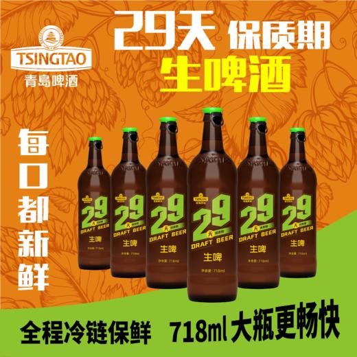 青岛29天生啤酒（未经高温灭菌）酒精度：3.1度  麦芽度：8度 商品图1