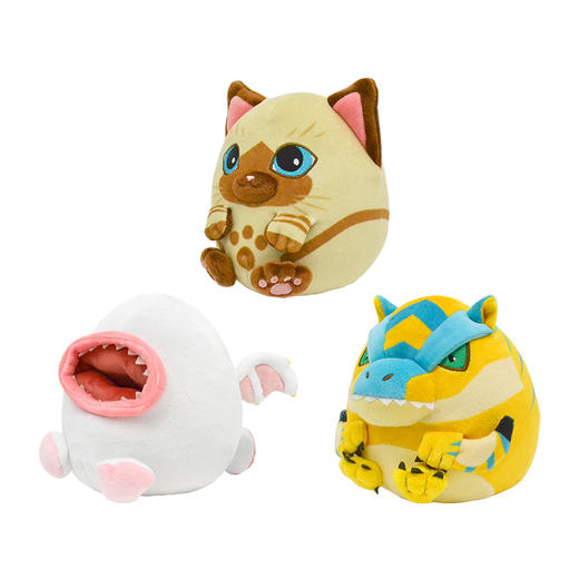 【GSC现货】怪物猎人 迷你松软团子毛绒玩偶 艾露猫/奇怪龙/轰龙 商品图4