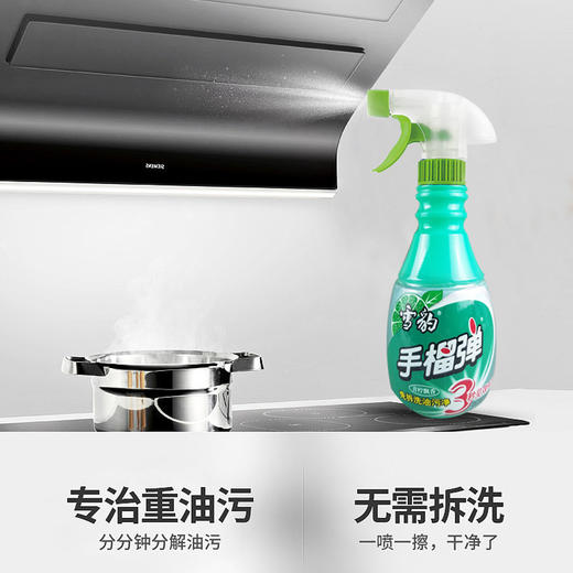雪豹 强力型厨房重油污净清洁剂2瓶400g*2 （青柠飘香）3321A 商品图2