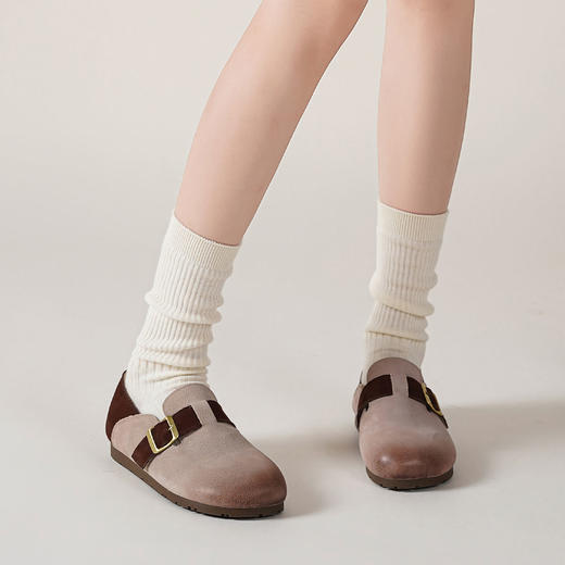 [新款勃肯鞋】西村名物2025年春季新款舒适平底时尚勃肯单鞋T25CM38891 商品图2