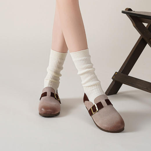 [新款勃肯鞋】西村名物2025年春季新款舒适平底时尚勃肯单鞋T25CM38891 商品图4