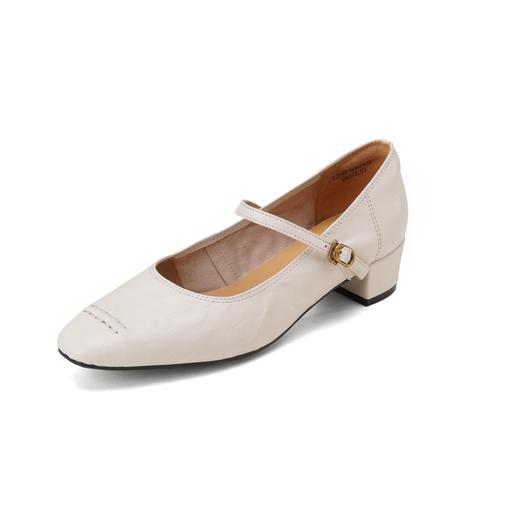 西村名物2025年春季新款舒适软底低跟中式风玛丽珍浅口单鞋T25AE15681 商品图8