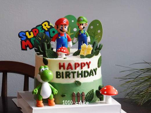 「超级马里奥·任天堂」翻糖巧克力·100%动物奶油（附图6寸加高·提前3天预订） 商品图4