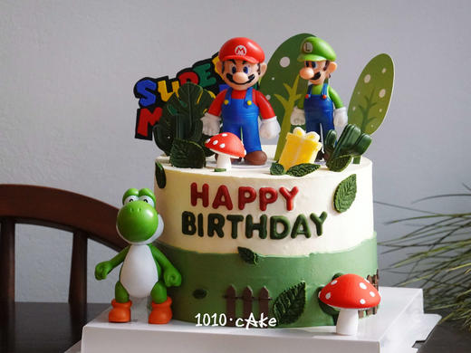 「超级马里奥·任天堂」翻糖巧克力·100%动物奶油（附图6寸加高·提前3天预订） 商品图2