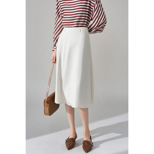 剩S/XXL/M/XL 米思阳2025夏季新款优雅赫本风伞裙遮胯显瘦A字半身裙5731 商品图0