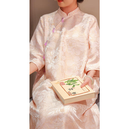 【2026东衣作】新中式连衣裙（21707161浮生-奢定款） 商品图3